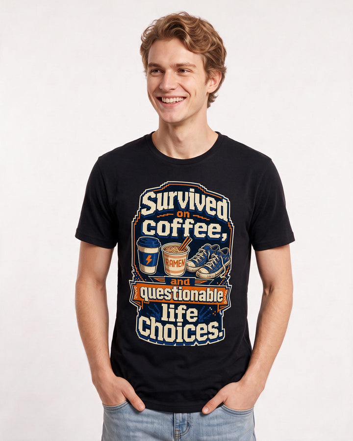 Graduation Black T-Shirt for Men – Everyday Expression Graphic Tee product image 1