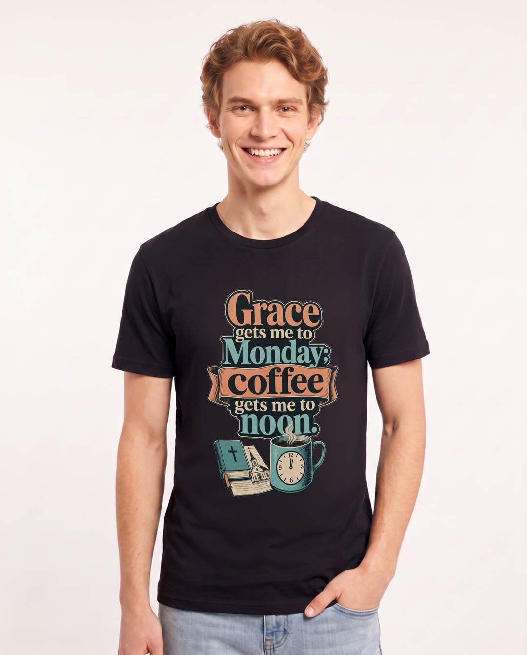 Christian Faith Black T-Shirt for Men – Everyday Expression Graphic Tee product image 1