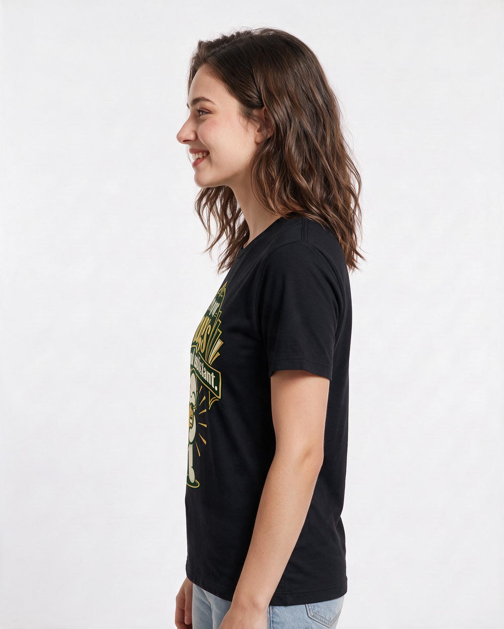 Grandparent Black T-Shirt for Women – Everyday Expression Graphic Tee product image 2
