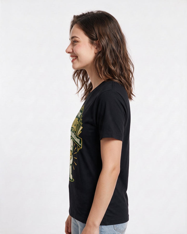 Grandparent Black T-Shirt for Women – Everyday Expression Graphic Tee product image 2