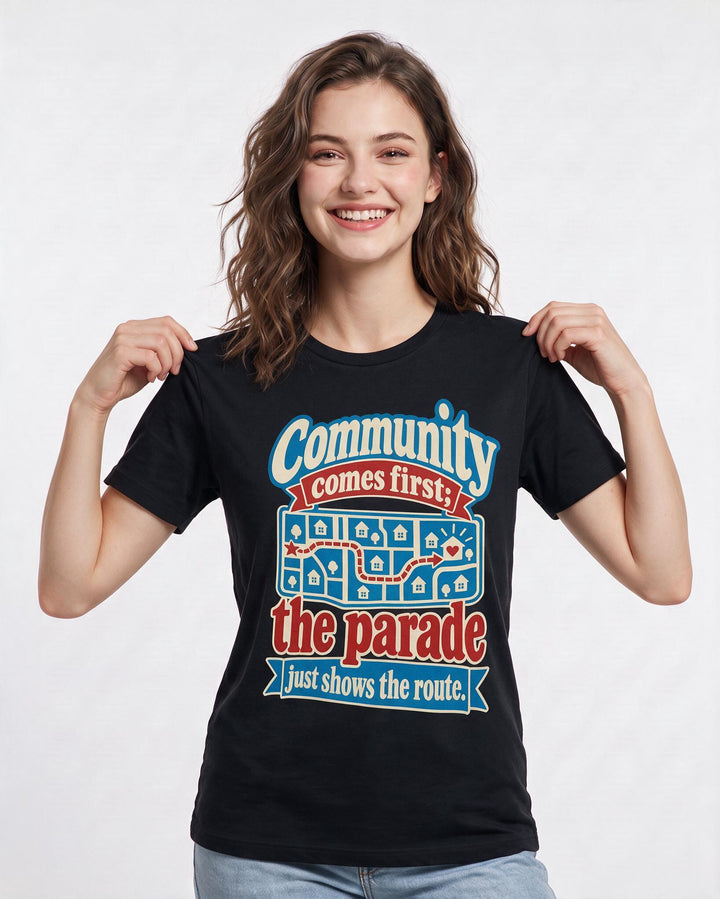Patriotic Black T-Shirt for Women – Everyday Expression Graphic Tee product image 1