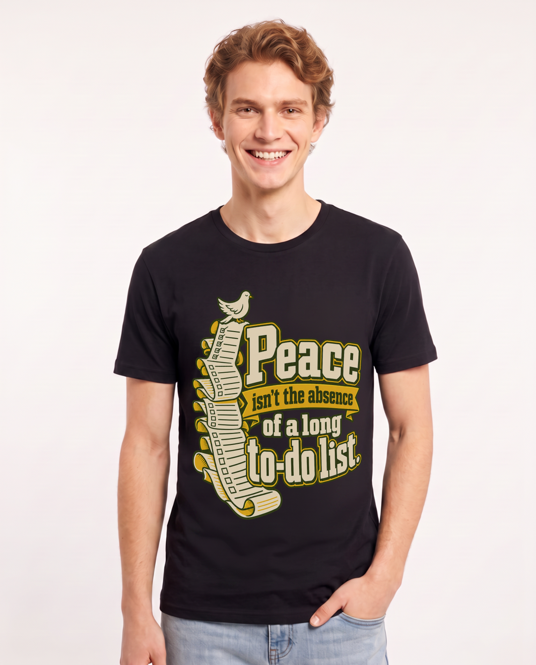 Christian Faith Black T-Shirt for Men – Everyday Expression Graphic Tee product image 3