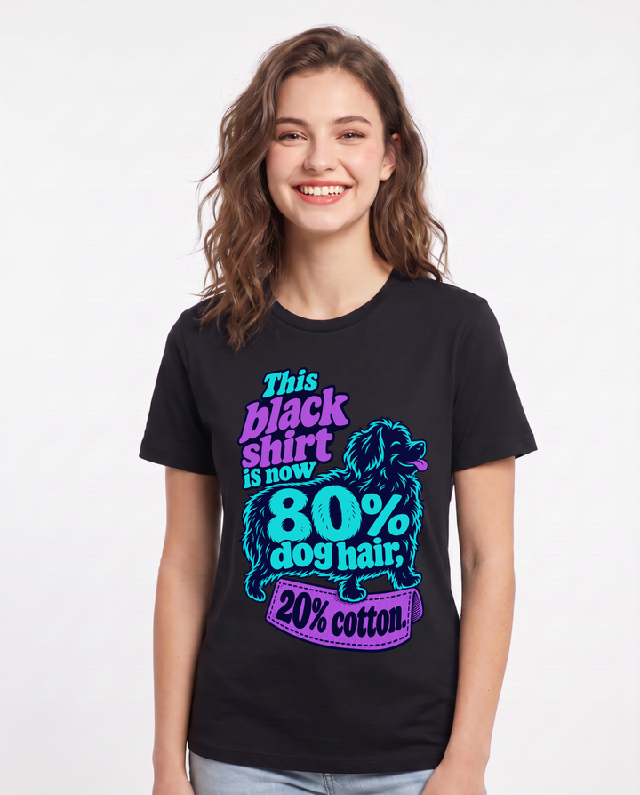 Cat Lover Black T-Shirt for Women – Everyday Expression Graphic Tee product image 3