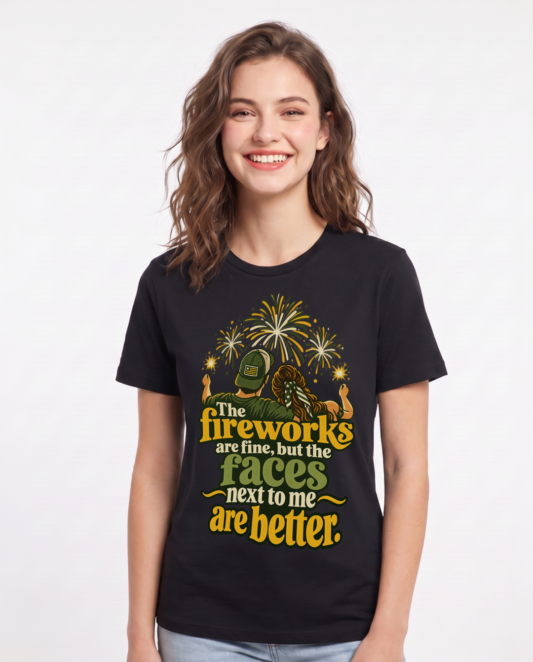 Patriotic Black T-Shirt for Women – Everyday Expression Graphic Tee product image 3
