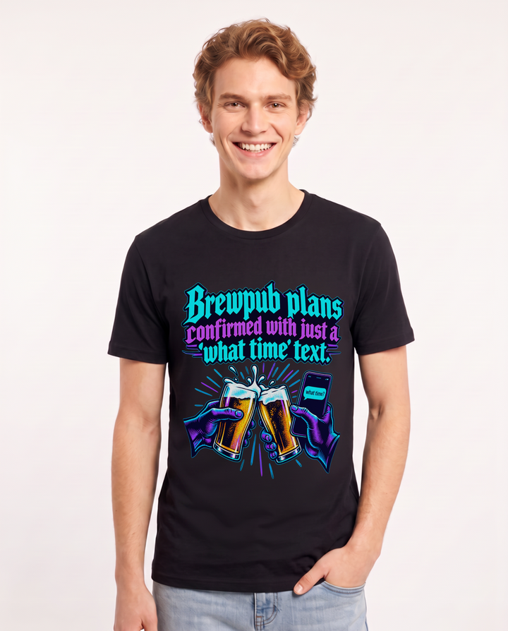 Beer Black T-Shirt for Men – Everyday Expression Graphic Tee product image 3