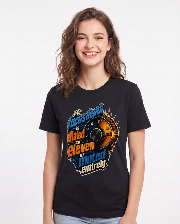 Neurodiversity Black T-Shirt for Women – Everyday Expression Graphic Tee product image 3