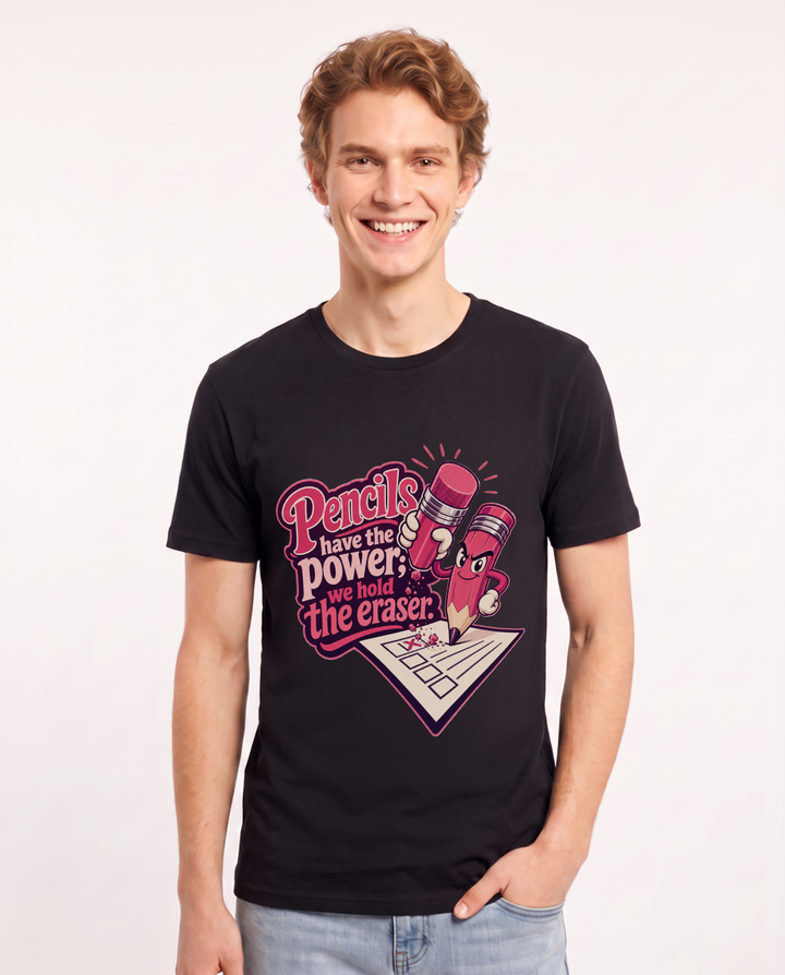 Political Statement Black T-Shirt for Men – Everyday Expression Graphic Tee product image 3