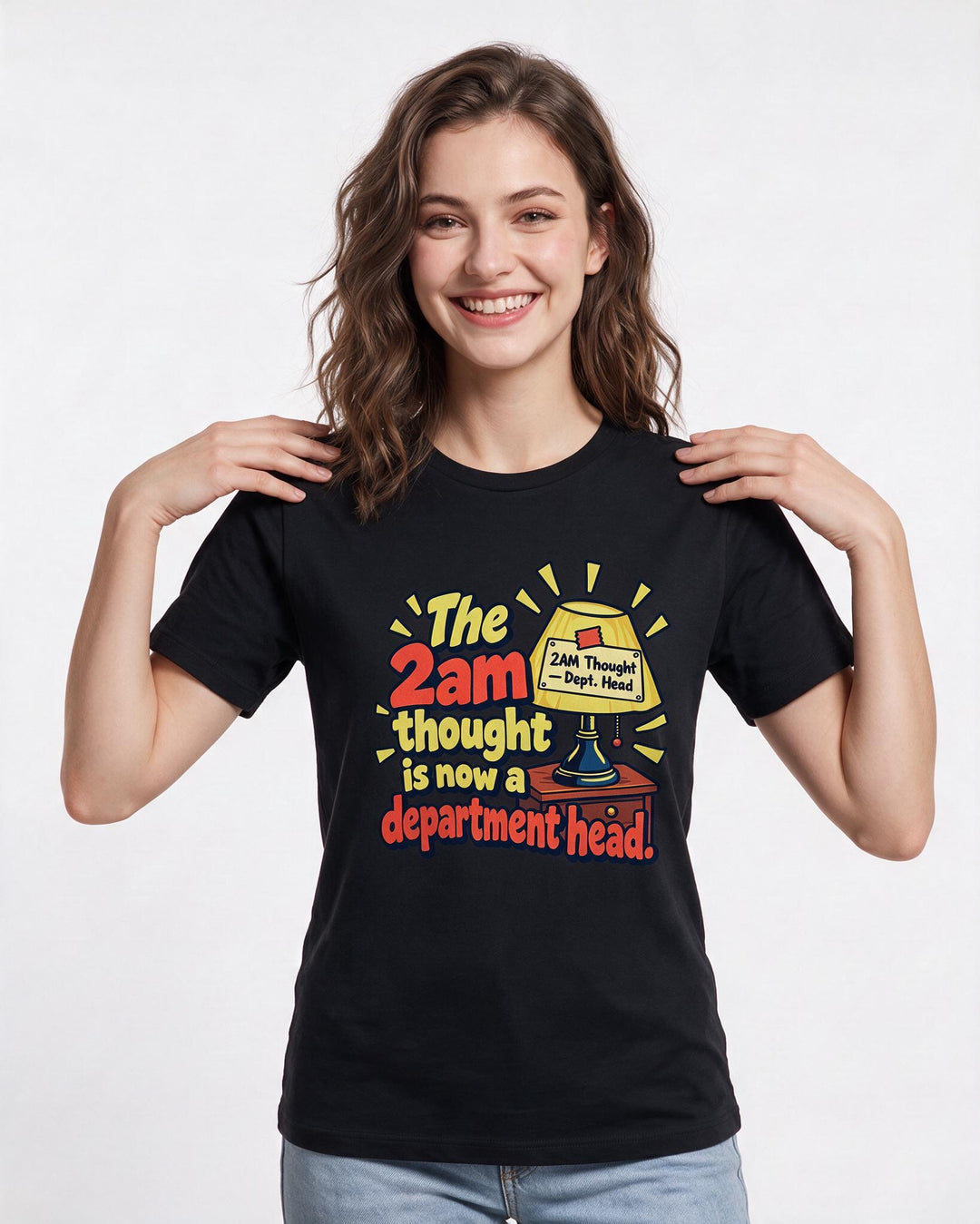 Meme Black T-Shirt for Women – Everyday Expression Graphic Tee product image 1