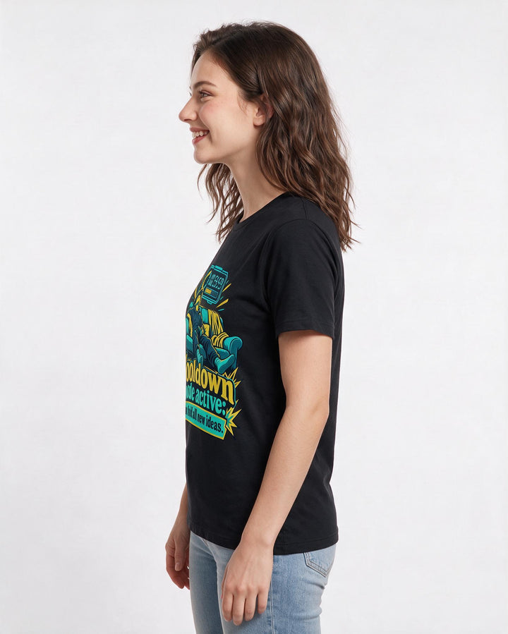 Gaming Black T-Shirt for Women – Game Night Graphic Tee product image 2