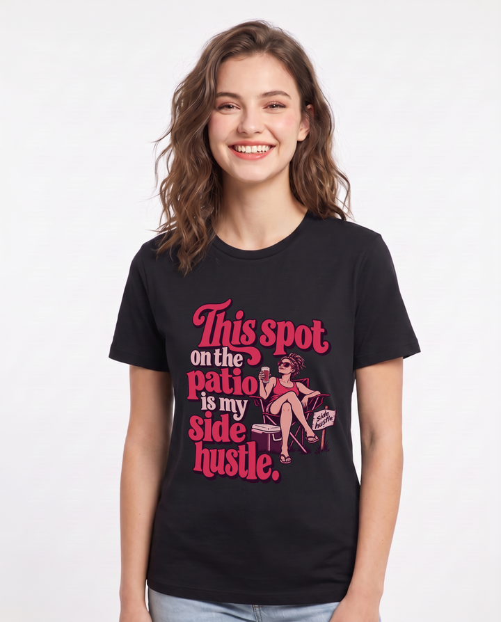 Beer Black T-Shirt for Women – Everyday Expression Graphic Tee product image 3