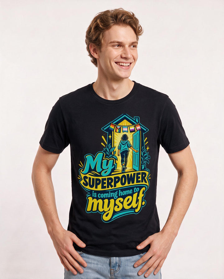 Pride Black T-Shirt for Men – Everyday Expression Graphic Tee product image 1