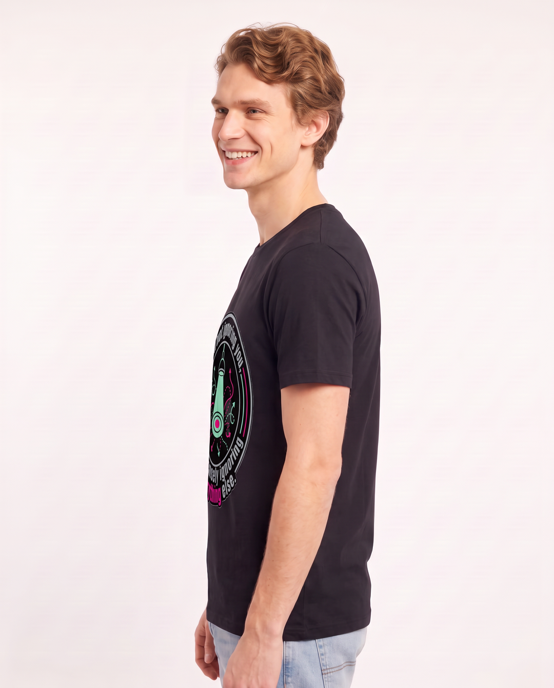 I'm not ignoring you, I'm intensely ignoring everything else. Men's Black T-Shirt product image 3