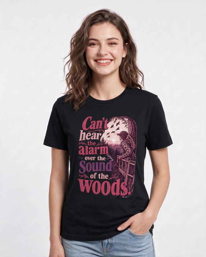 Hunting Black T-Shirt for Women – Everyday Expression Graphic Tee product image 1
