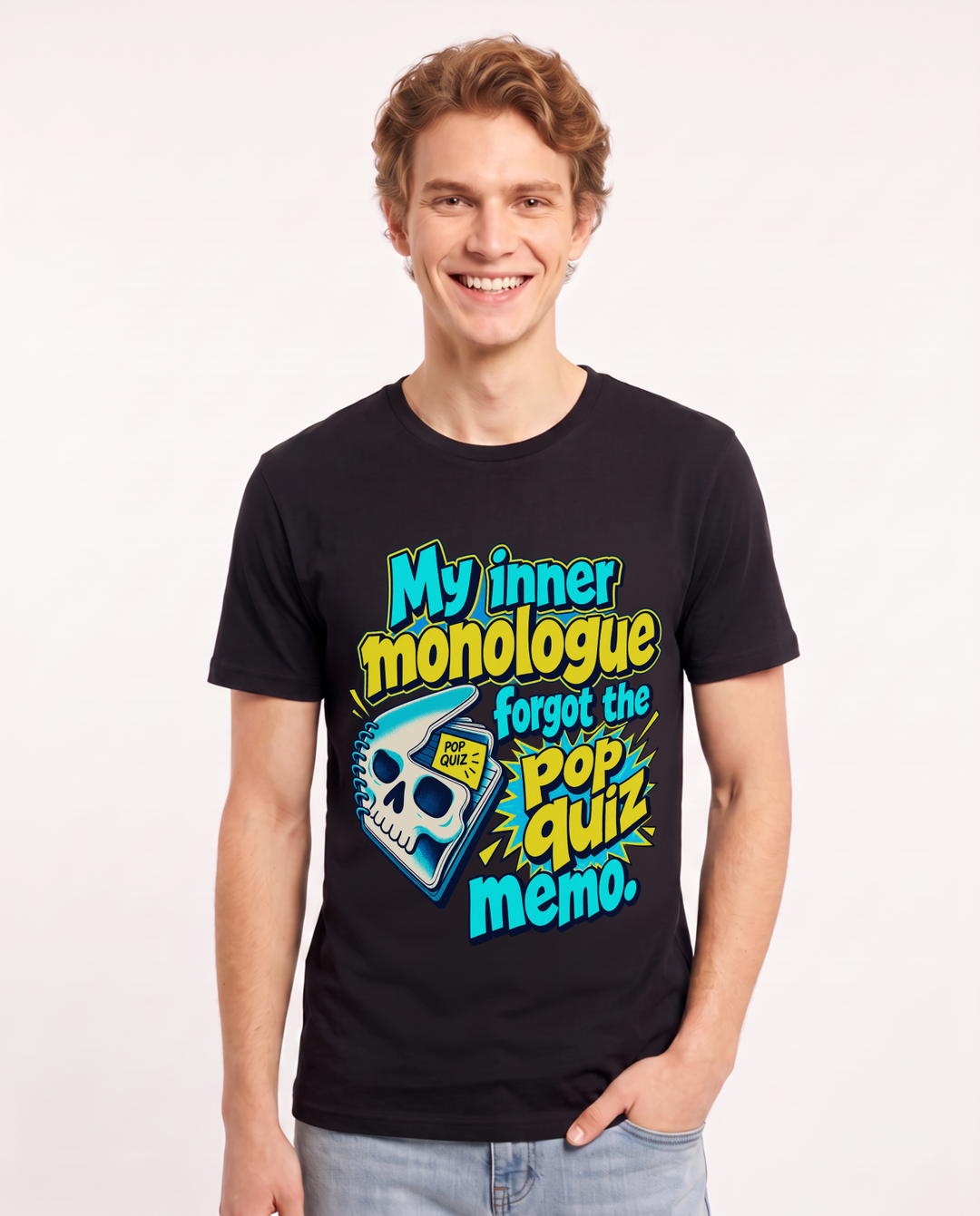 Neurodiversity Black T-Shirt for Men – Everyday Expression Graphic Tee product image 3
