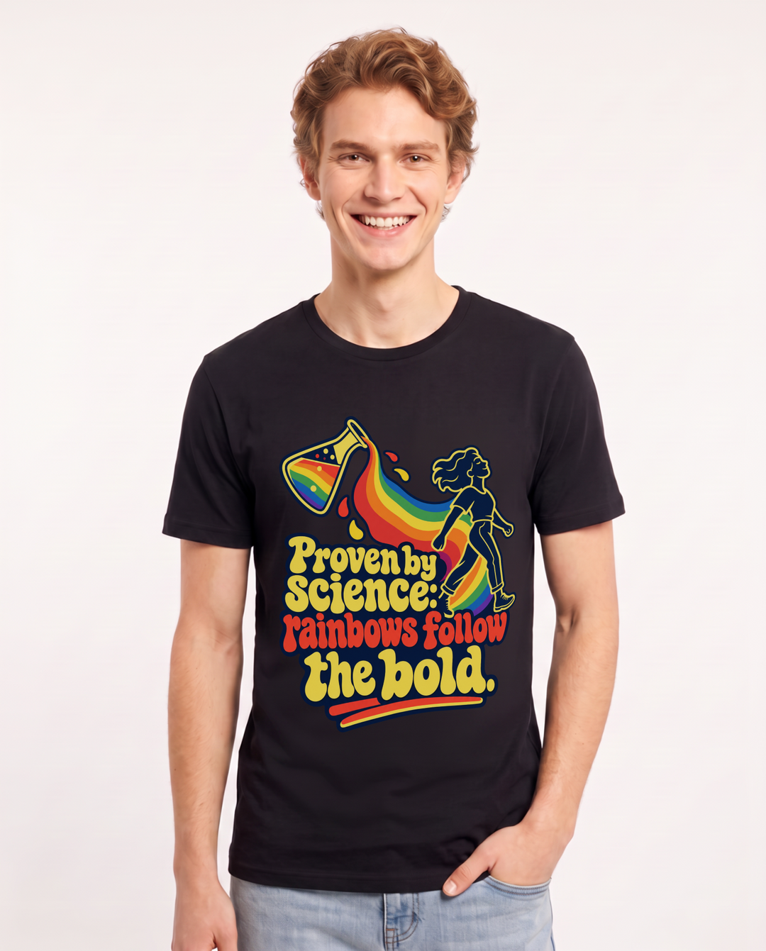 Pride Black T-Shirt for Men – Everyday Expression Graphic Tee product image 3