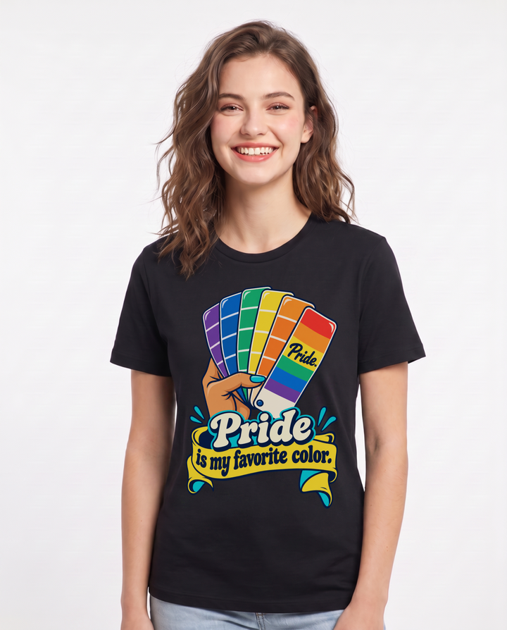 Pride Black T-Shirt for Women – Everyday Expression Graphic Tee product image 3