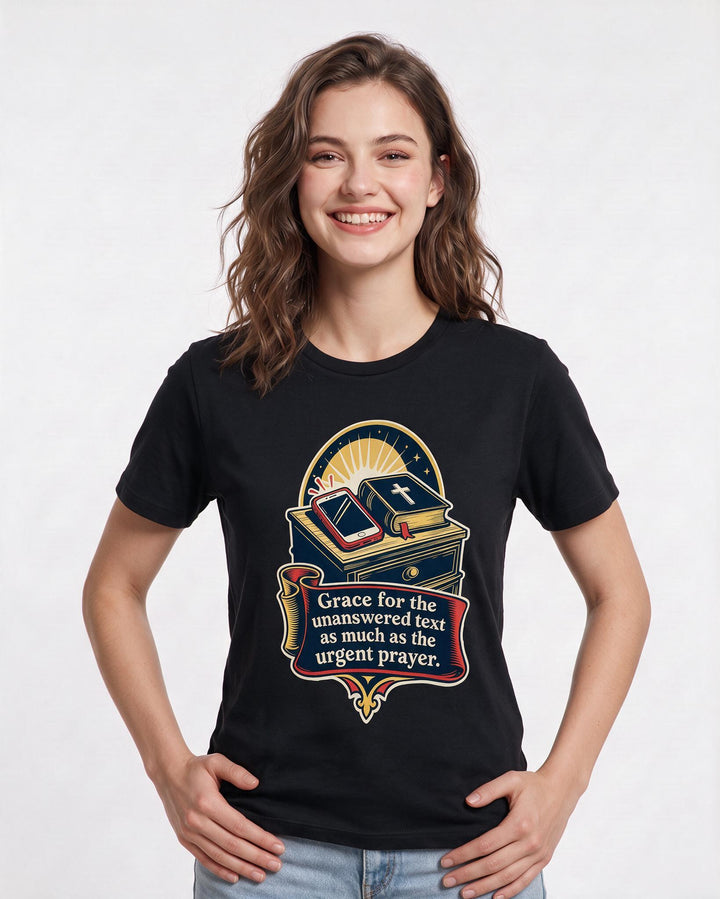 Christian Faith Black T-Shirt for Women – Everyday Expression Graphic Tee product image 3