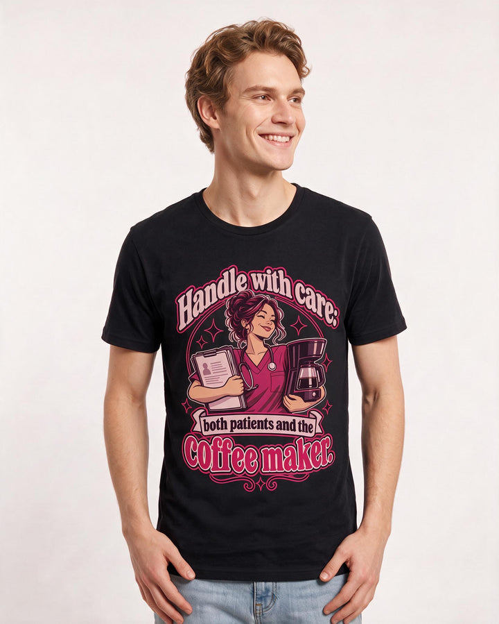 Nurse Black T-Shirt for Men – Nursing Life Graphic Tee product image 1