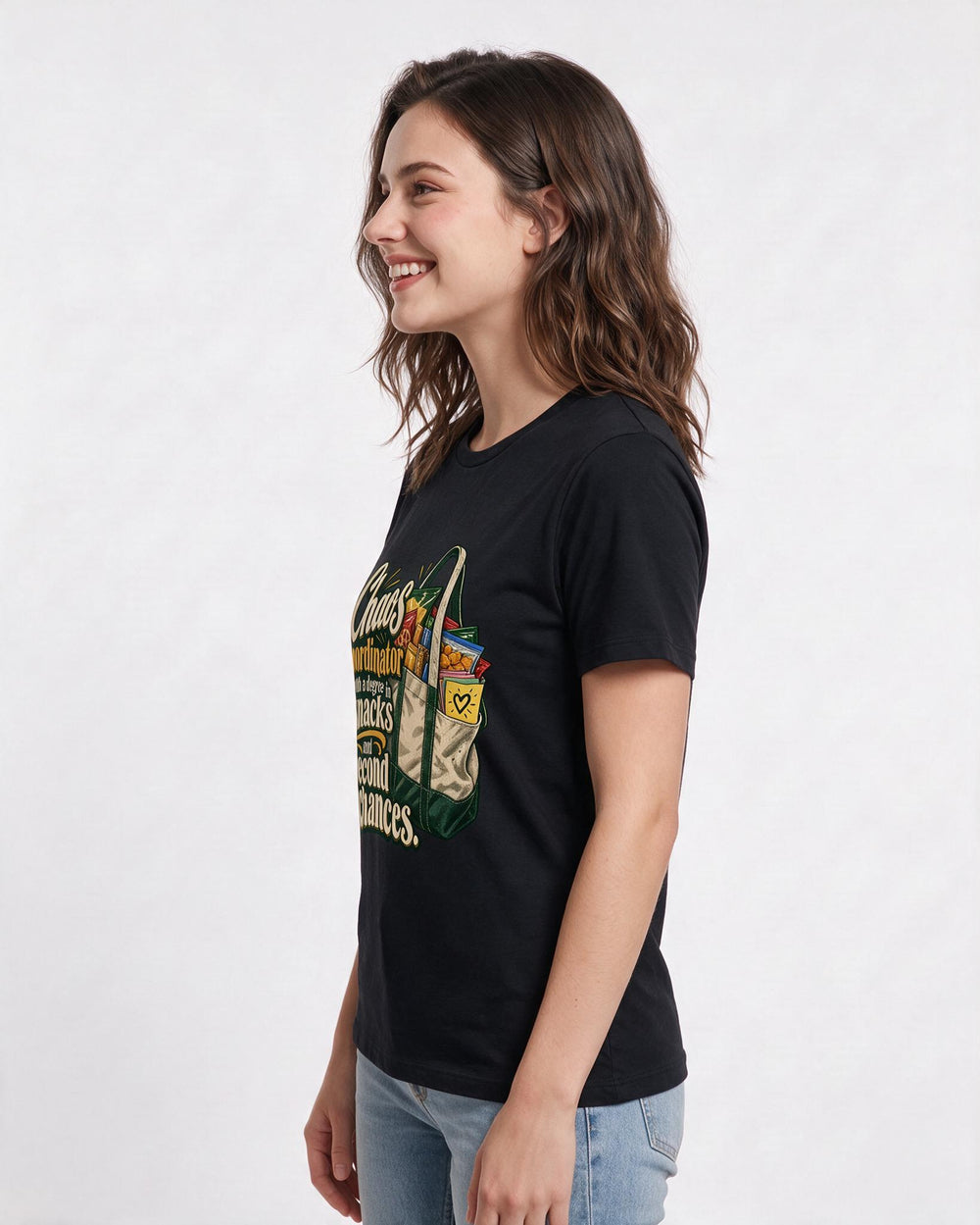 Teacher Black T-Shirt for Women – Everyday Expression Graphic Tee product image 2
