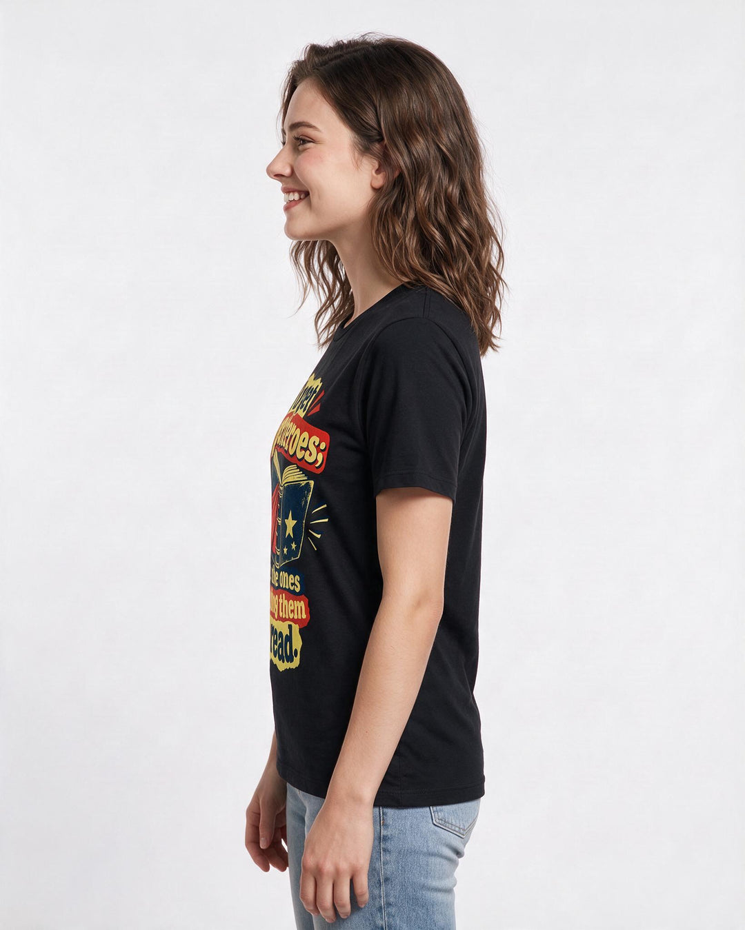 Teacher Black T-Shirt for Women – Everyday Expression Graphic Tee product image 2