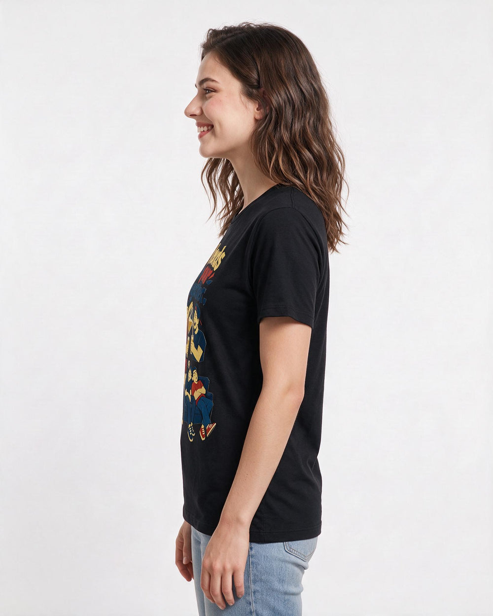 Beer Black T-Shirt for Women – Everyday Expression Graphic Tee product image 2