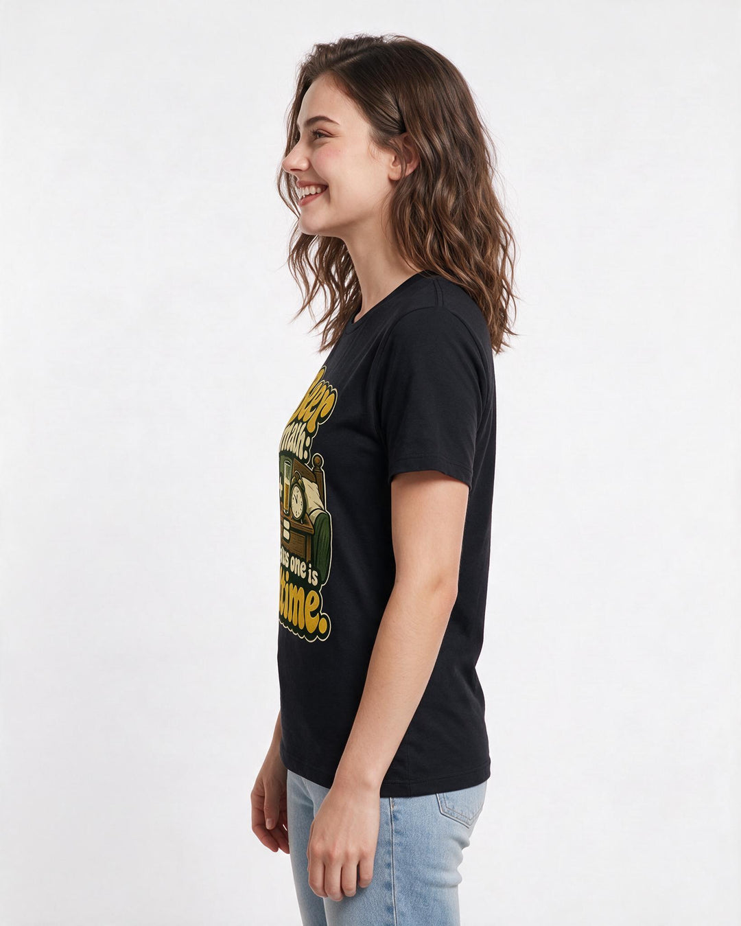 Beer Black T-Shirt for Women – Everyday Expression Graphic Tee product image 2