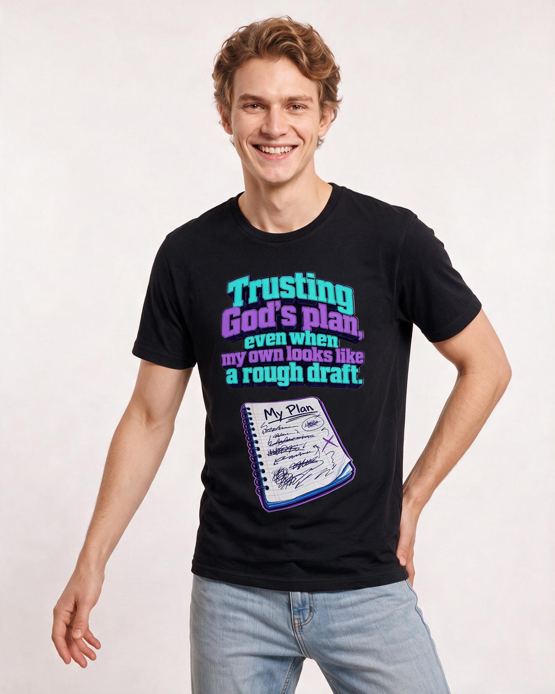 Christian Faith Black T-Shirt for Men – Everyday Expression Graphic Tee product image 1