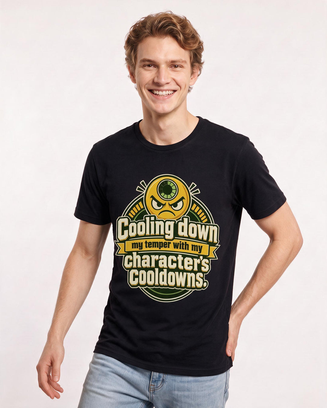 Gaming Black T-Shirt for Men – Game Night Graphic Tee product image 1