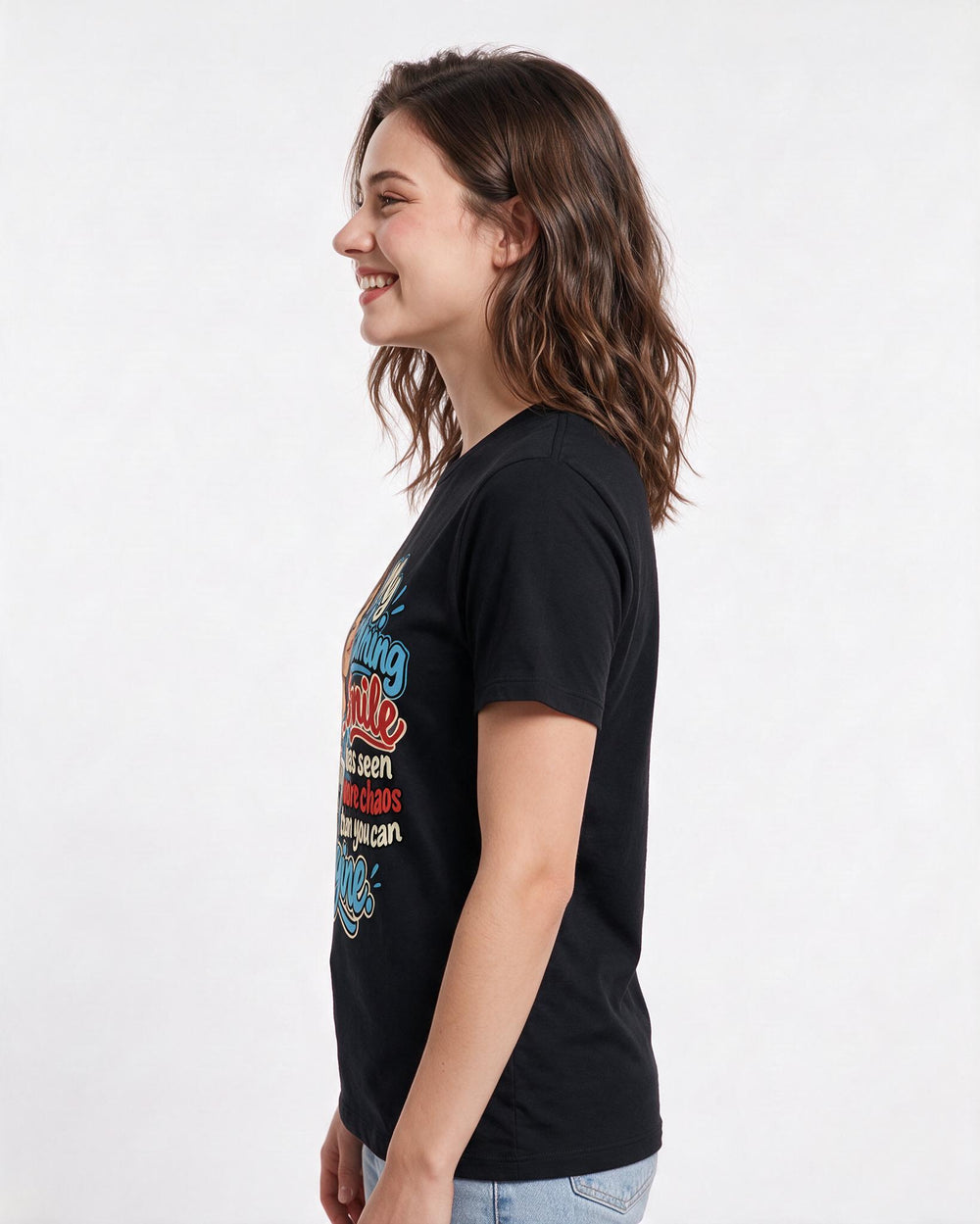 Nurse Black T-Shirt for Women – Nursing Life Graphic Tee product image 2