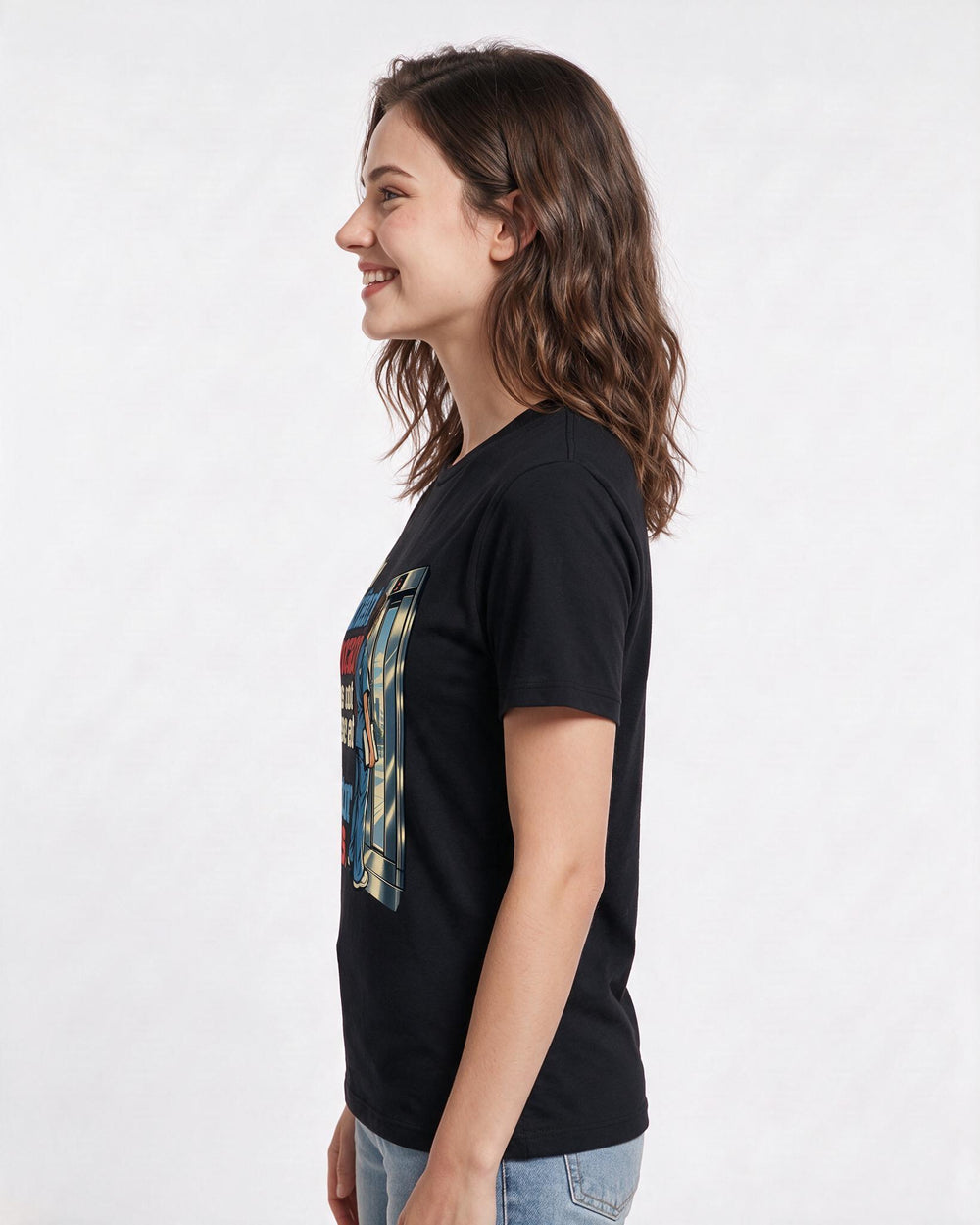 Nurse Black T-Shirt for Women – Nursing Life Graphic Tee product image 2