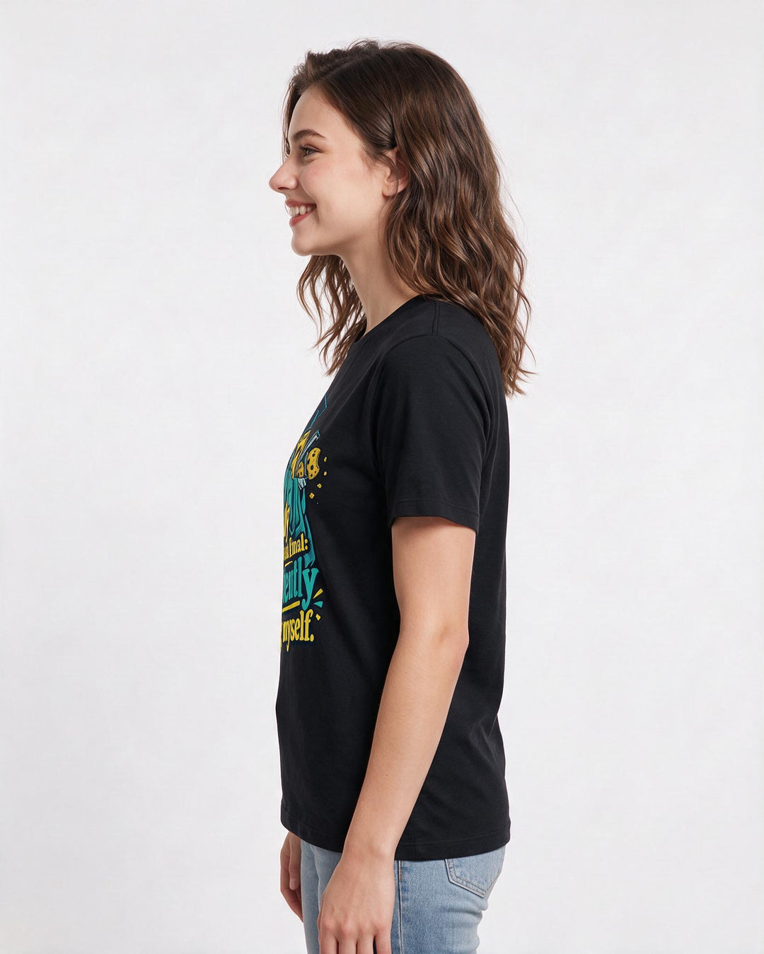 Graduation Black T-Shirt for Women – Everyday Expression Graphic Tee product image 2