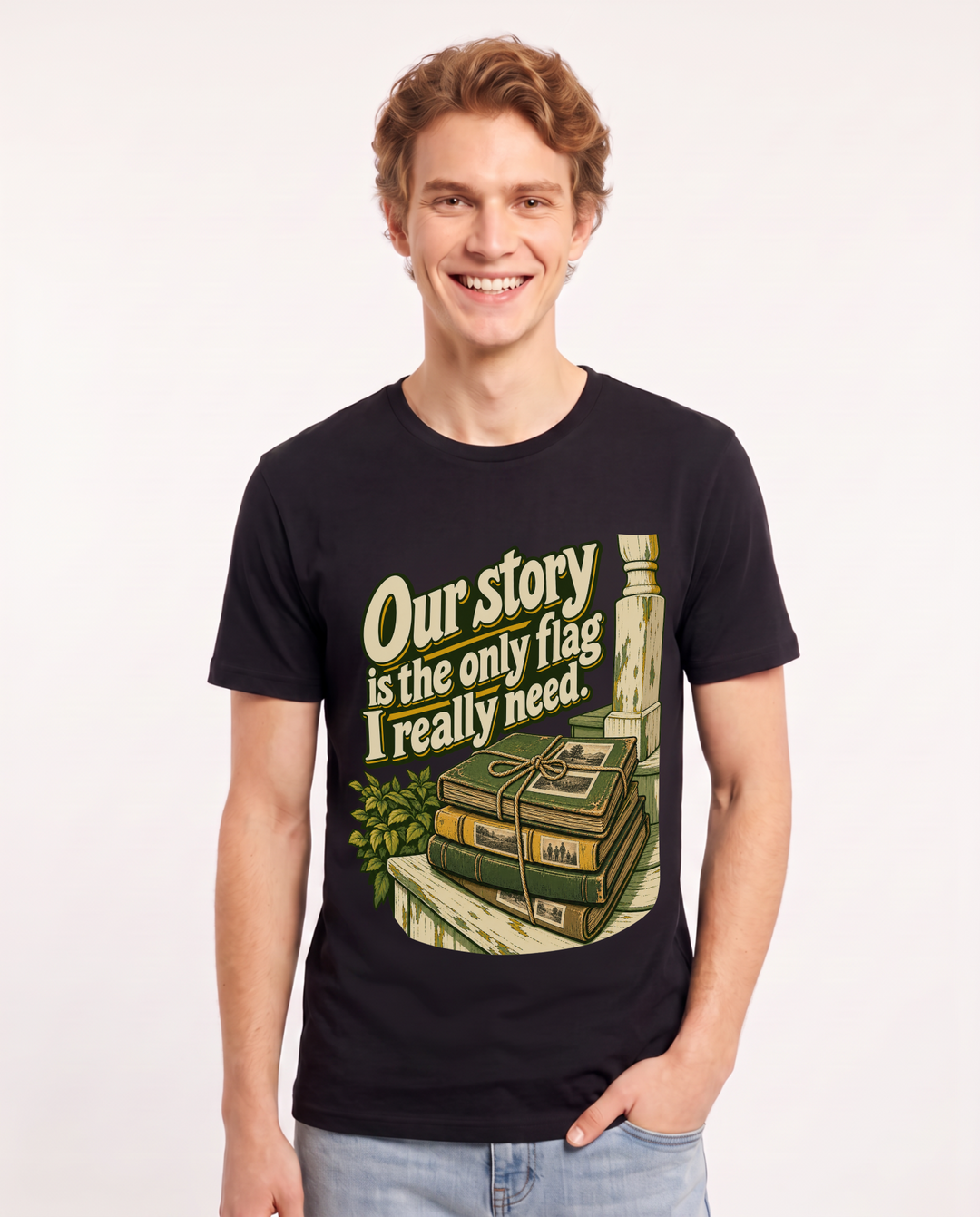 Patriotic Black T-Shirt for Men – Everyday Expression Graphic Tee product image 3