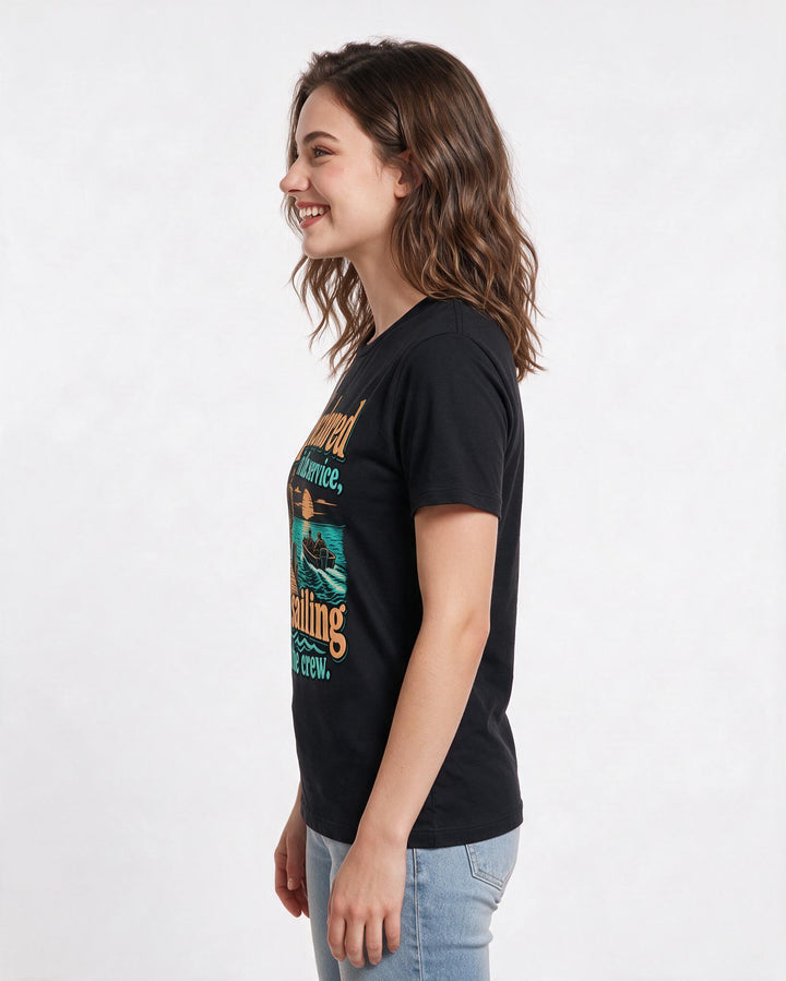 Veteran Black T-Shirt for Women – Everyday Expression Graphic Tee product image 2
