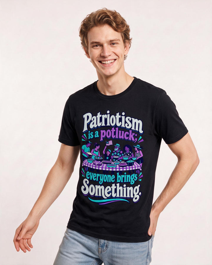 Patriotic Black T-Shirt for Men – Everyday Expression Graphic Tee product image 1