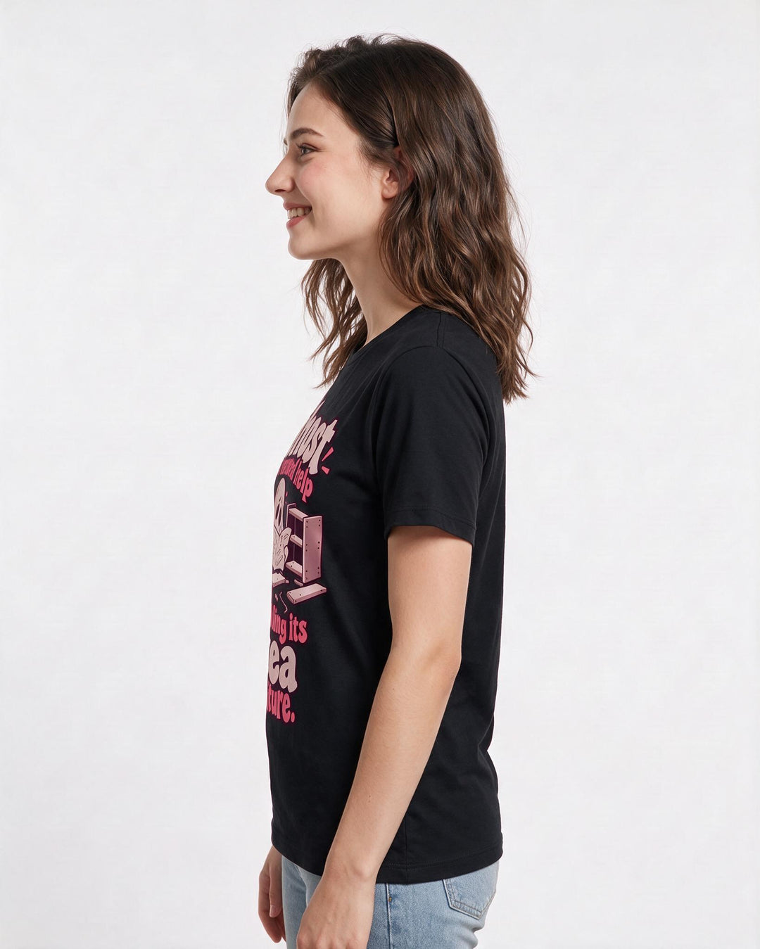 Halloween Black T-Shirt for Women – Halloween Theme Graphic Tee product image 2