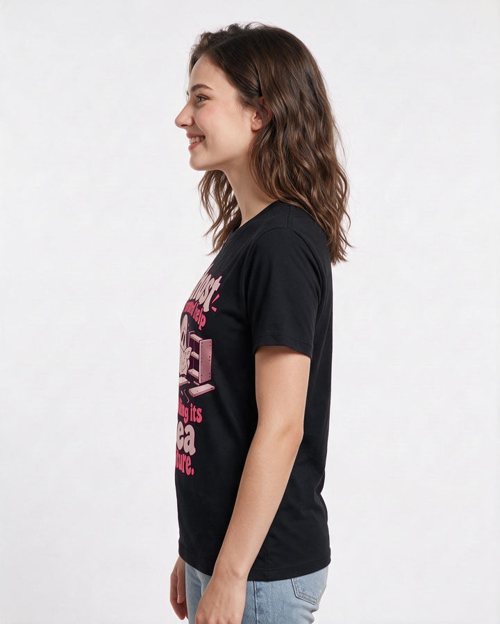 Halloween Black T-Shirt for Women – Halloween Theme Graphic Tee product image 2