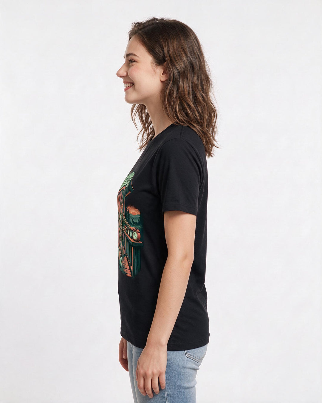 Hunting Black T-Shirt for Women – Everyday Expression Graphic Tee product image 2