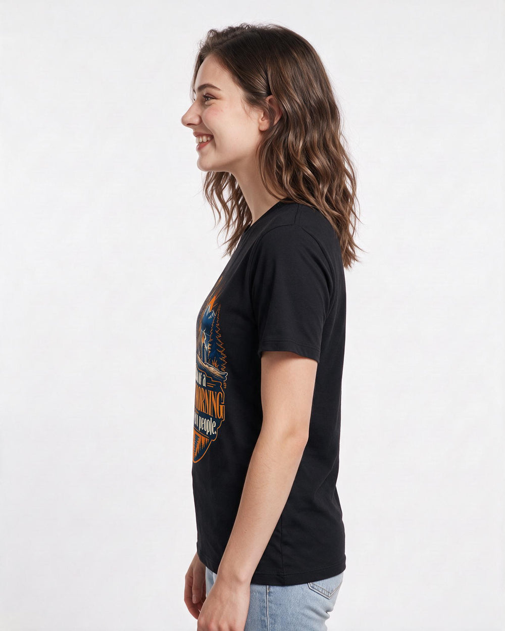 Hunting Black T-Shirt for Women – Everyday Expression Graphic Tee product image 2