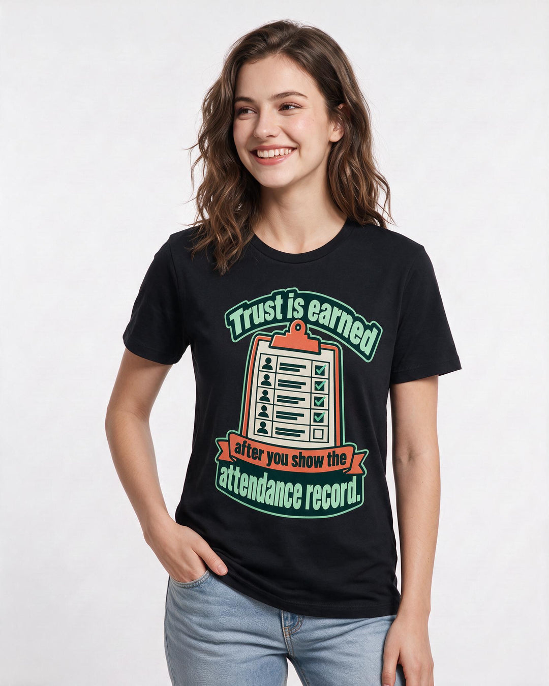 Political Statement Black T-Shirt for Women – Everyday Expression Graphic Tee product image 1