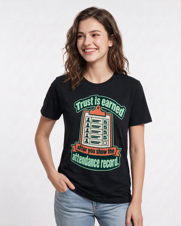 Political Statement Black T-Shirt for Women – Everyday Expression Graphic Tee product image 1