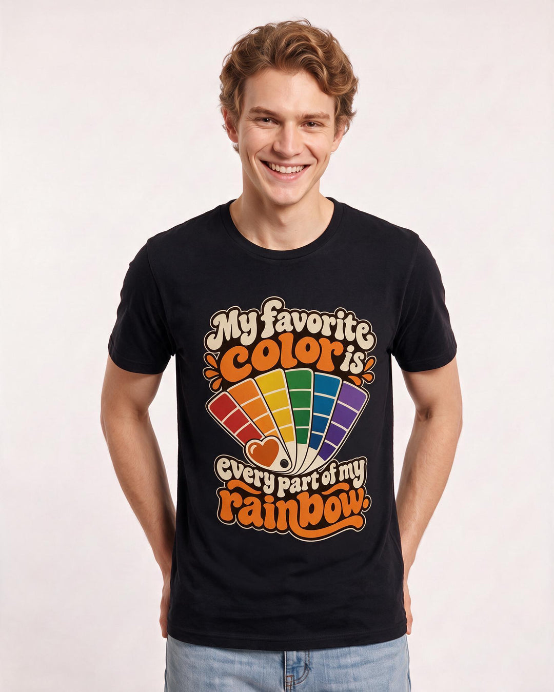 Pride Black T-Shirt for Men – Everyday Expression Graphic Tee product image 1