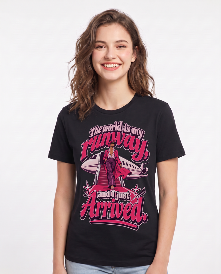 Pride Black T-Shirt for Women – Everyday Expression Graphic Tee product image 3