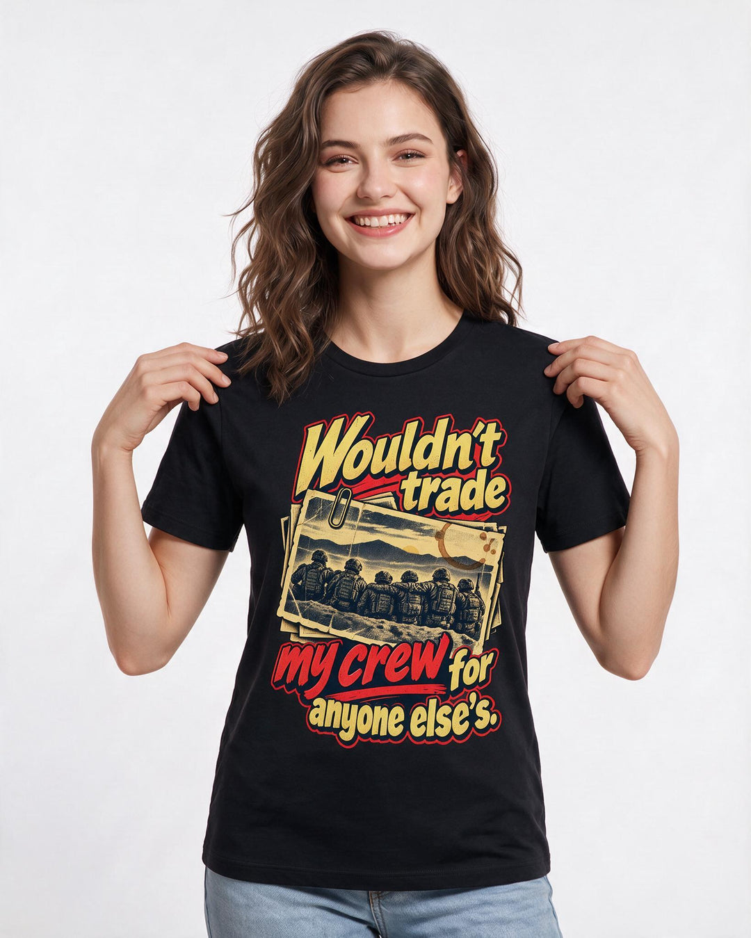 Veteran Black T-Shirt for Women – Everyday Expression Graphic Tee product image 1