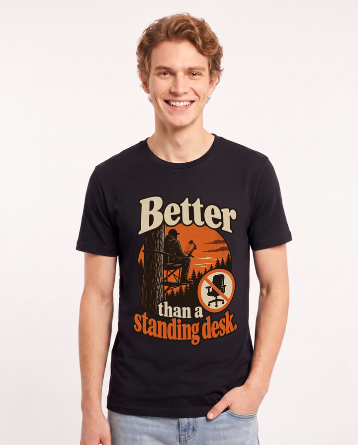 Hunting Black T-Shirt for Men – Everyday Expression Graphic Tee product image 3