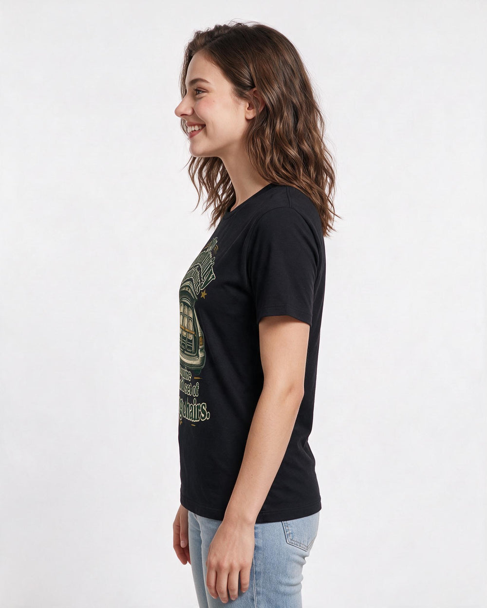 Patriotic Black T-Shirt for Women – Everyday Expression Graphic Tee product image 2