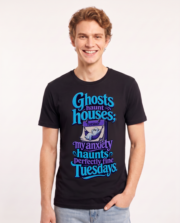 Halloween Black T-Shirt for Men – Halloween Theme Graphic Tee product image 3
