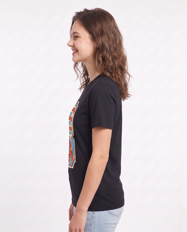 Christmas Women's Black T-Shirt - This sweater is my emotional support product image 2
