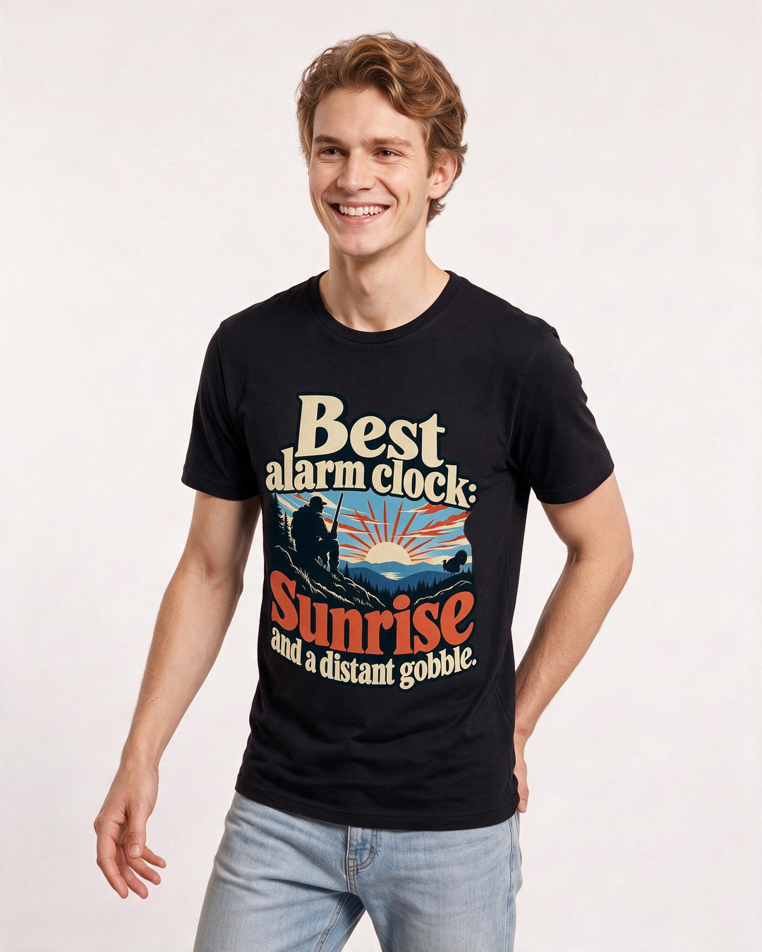 Hunting Black T-Shirt for Men – Everyday Expression Graphic Tee product image 1