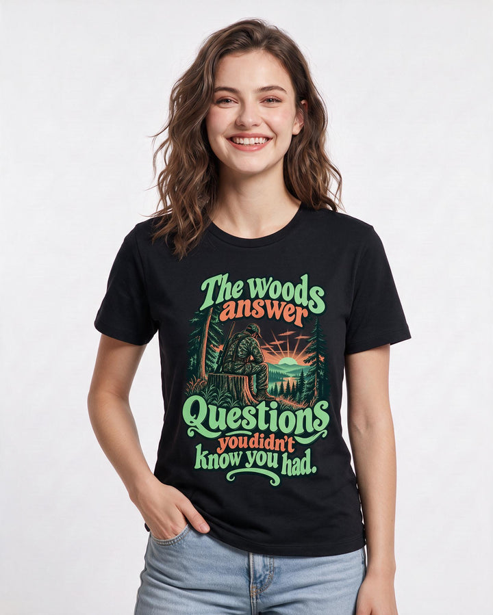 Hunting Black T-Shirt for Women – Everyday Expression Graphic Tee product image 1