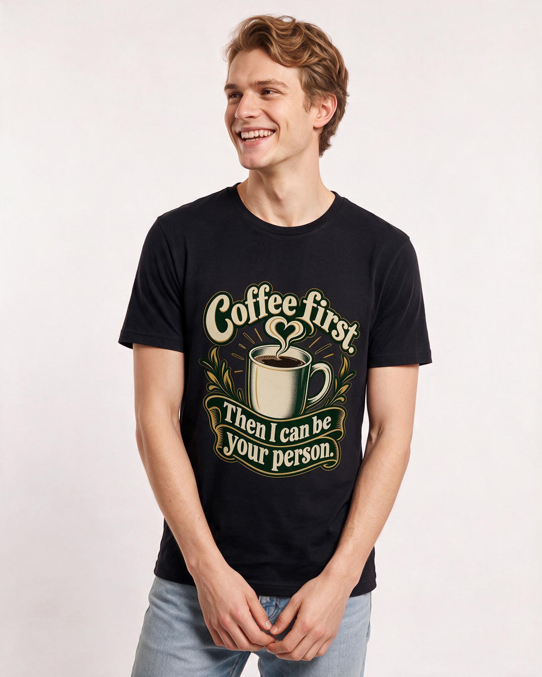 Grandparent Black T-Shirt for Men – Everyday Expression Graphic Tee product image 1
